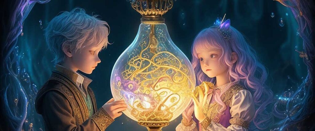 La lámpara de la felicidad y el placer dos jovenes Asarex