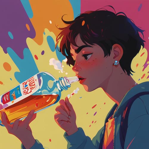 De joven a viejo, mirando atrás dibujo Asarex