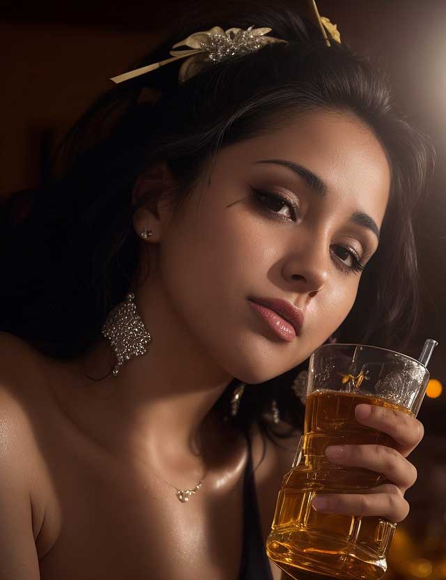 Verdad o mentira chica abatida por el alcohol Asarex