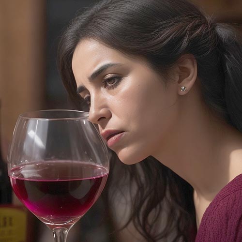 retrato mujer copa vino Una vida de dedicación